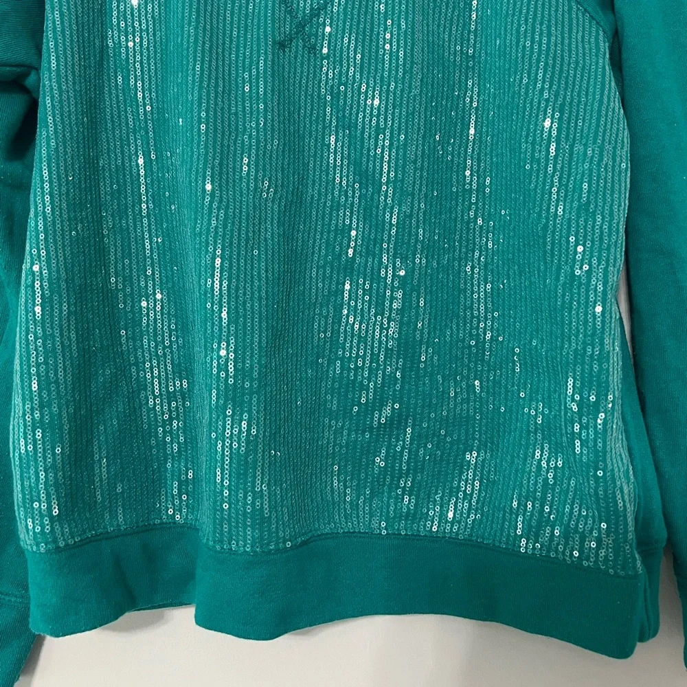 Xhilaration Teal Sequin Top - Picture 3 of 5
